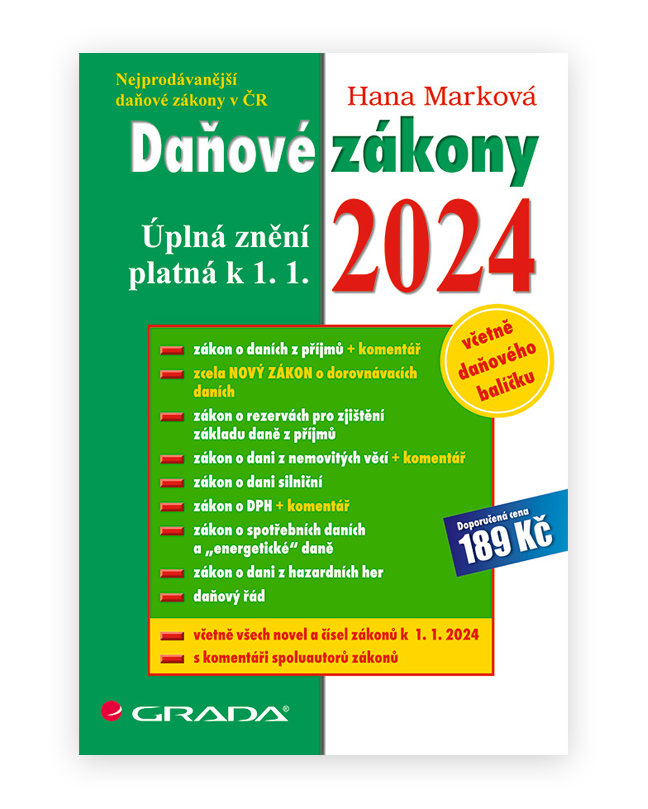 Daňové zákony 2024 Daövé zákony 2024