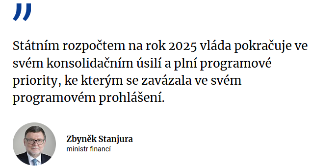 Zbyněk Stanjura - ministr financí